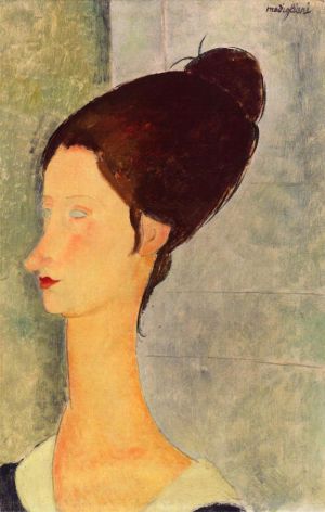 Artist Amedeo Modigliani's Work - jeanne hebuterne 1918 1