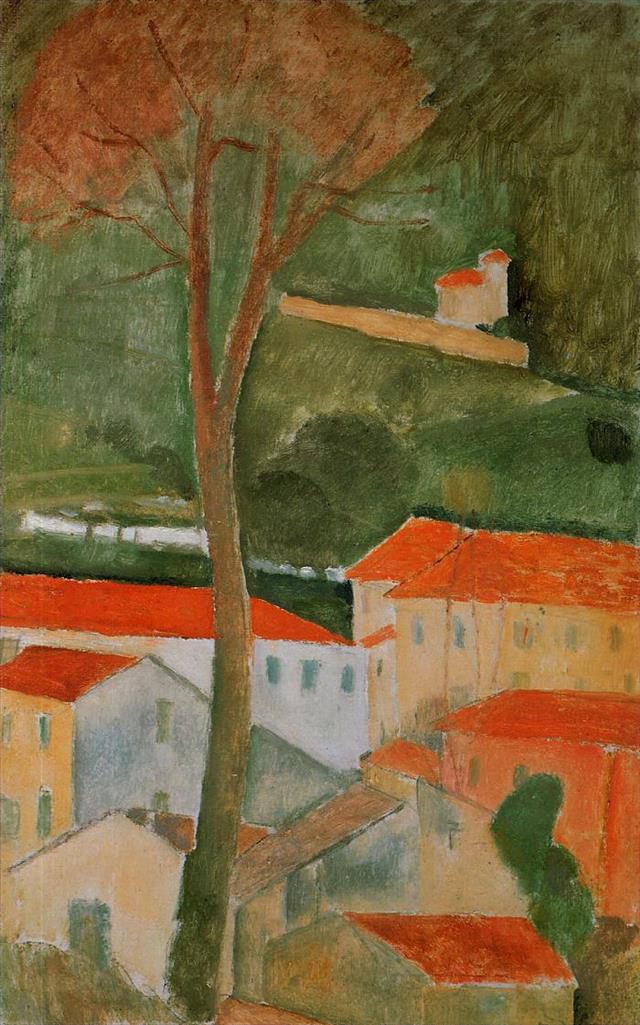 Amedeo Modigliani Oil Painting - landscape