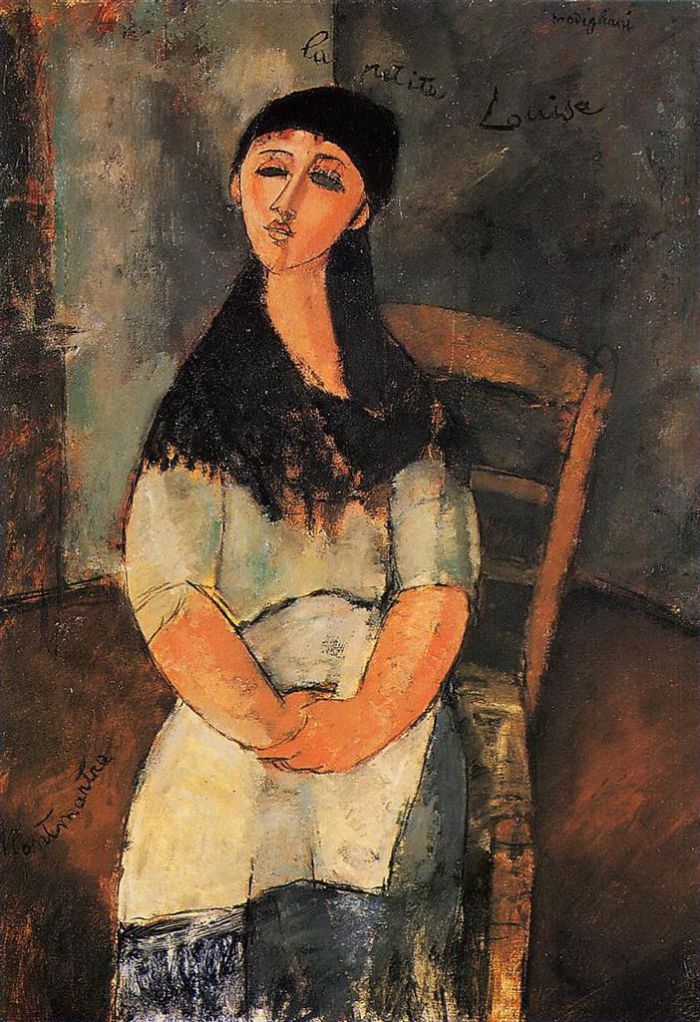 Amedeo Modigliani Oil Painting - little louise 1915