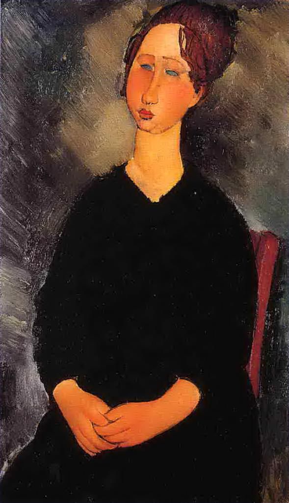 Amedeo Modigliani Oil Painting - little serving woman 1919