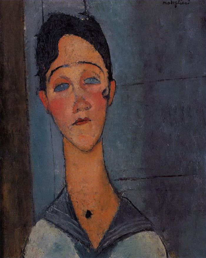Amedeo Modigliani Oil Painting - louise 1917