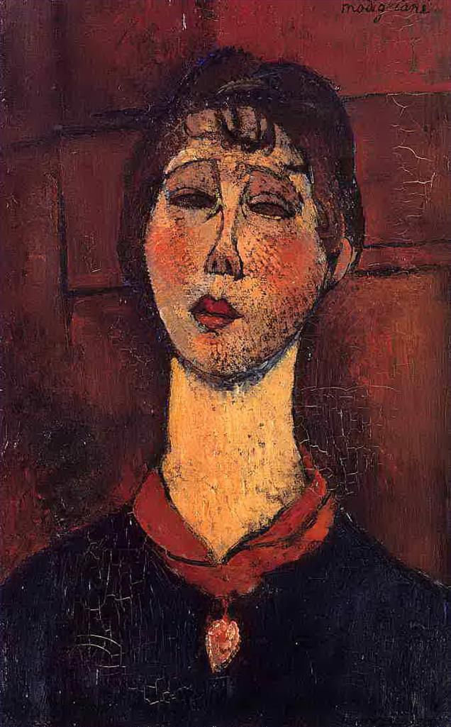 Amedeo Modigliani Oil Painting - madame dorival 1916