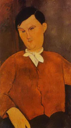 Artist Amedeo Modigliani's Work - monsier deleu 1916