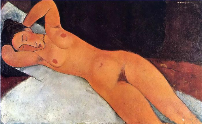 Amedeo Modigliani Oil Painting - nude 1917