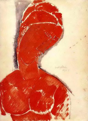 Artist Amedeo Modigliani's Work - nude bust 1915