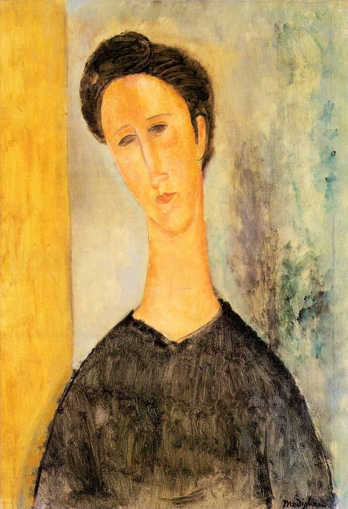 Amedeo Modigliani Oil Painting - portrait of a woman 1