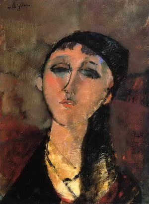 Artist Amedeo Modigliani's Work - portrait of a young girl louise 1915