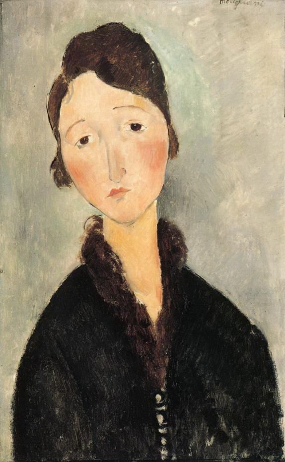Amedeo Modigliani Oil Painting - portrait of a young woman 1