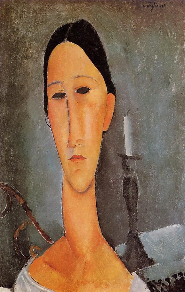 Amedeo Modigliani Oil Painting - portrait of anna zborowska 1919