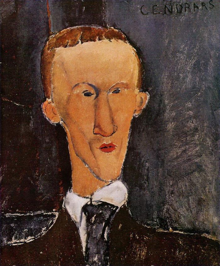 Amedeo Modigliani Oil Painting - portrait of blaise cendrars 1917