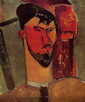 Artist Amedeo Modigliani's Work - portrait of henri laurens 1915