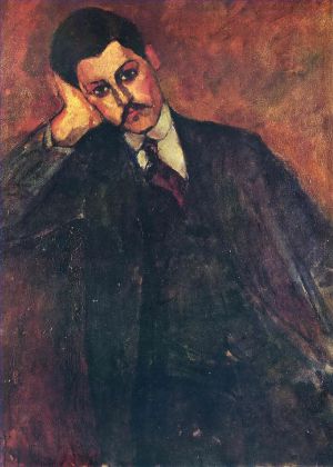 Artist Amedeo Modigliani's Work - portrait of jean alexandre 1909