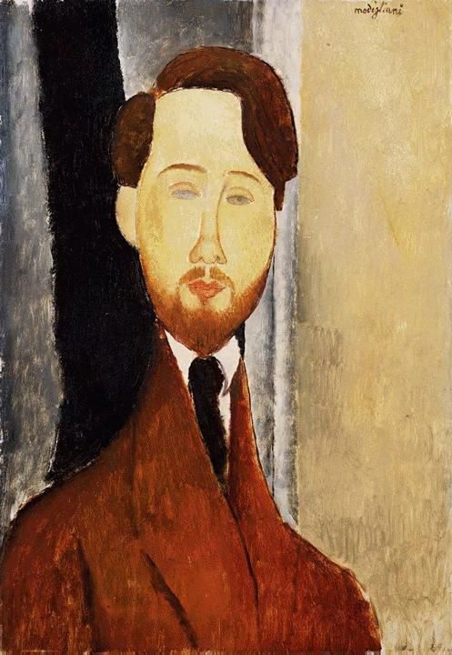 Amedeo Modigliani Oil Painting - portrait of leopold zborowski 1919