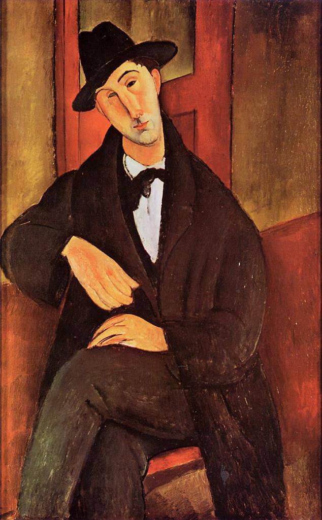 Amedeo Modigliani Oil Painting - portrait of mario varvogli