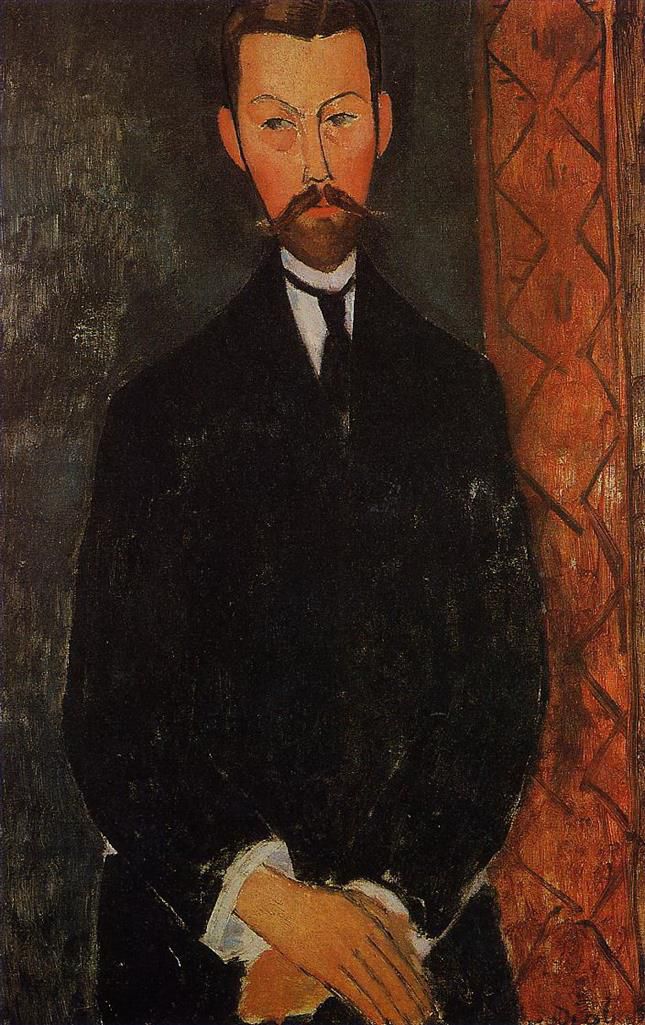 Amedeo Modigliani Oil Painting - portrait of paul alexander