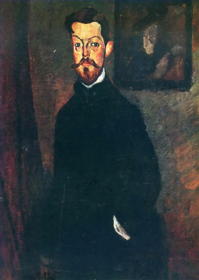 Amedeo Modigliani Oil Painting - portrait of paul alexandre 1909