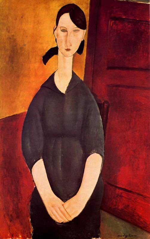 Amedeo Modigliani Oil Painting - portrait of paulette jourdain 1919