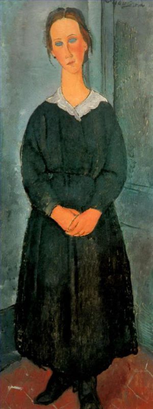 Artist Amedeo Modigliani's Work - servant girl