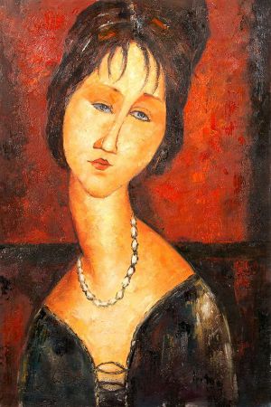 Artist Amedeo Modigliani's Work - stone head