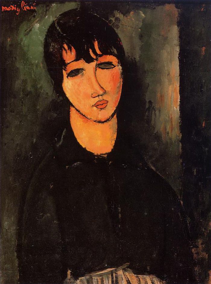 Amedeo Modigliani Oil Painting - the servant 1916