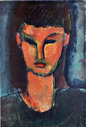 Artist Amedeo Modigliani's Work - young woman 1910