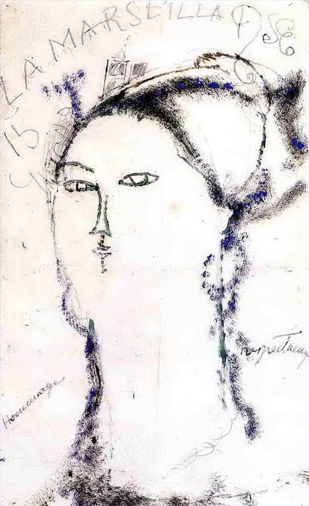 Amedeo Modigliani Various Paintings - madame othon friesz la marseillaise 1915
