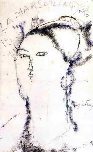 Artist Amedeo Modigliani's Work - madame othon friesz la marseillaise 1915