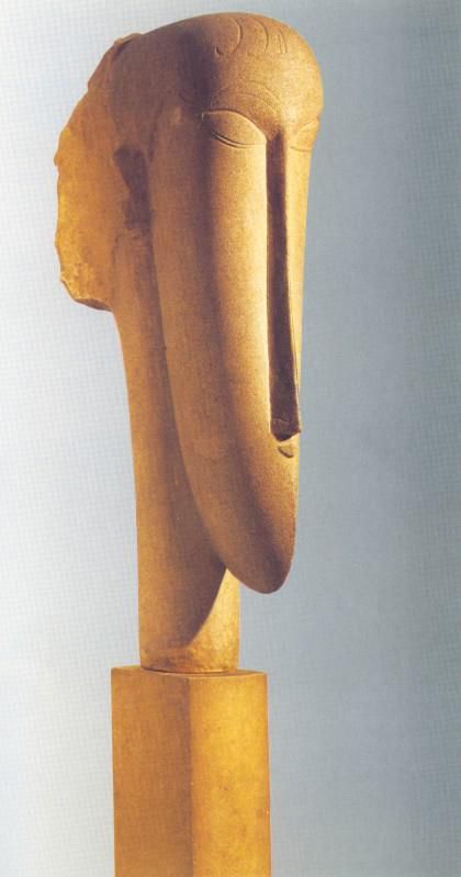 Amedeo Modigliani Sculpture - head