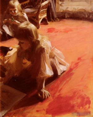 Artist Anders Zorn's Work - A Portrait Of The Daughters Of Ramon Subercasseaux