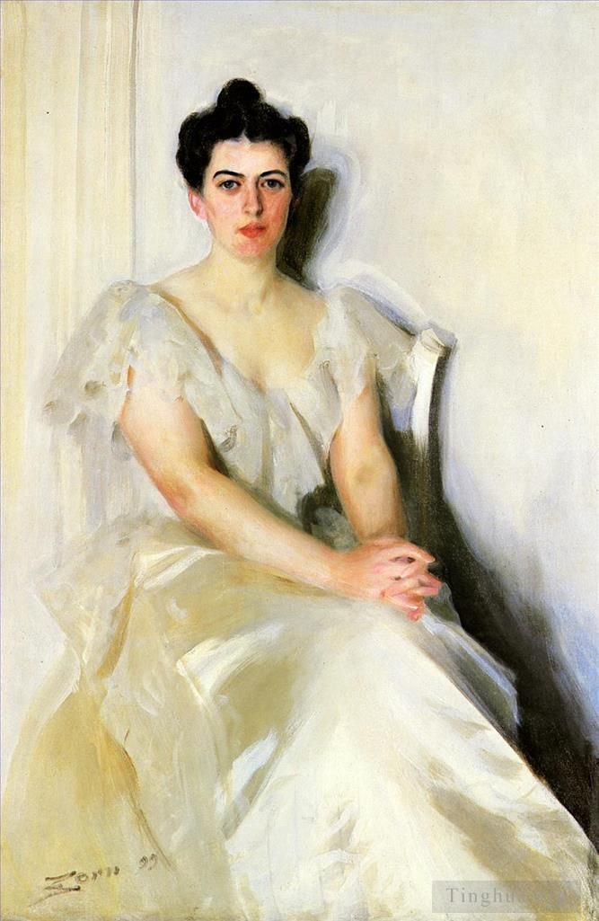 Anders Zorn Oil Painting - Frances Cleveland