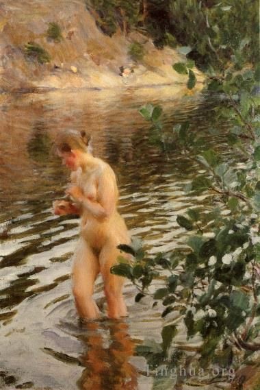 Anders Zorn Oil Painting - Frileuse