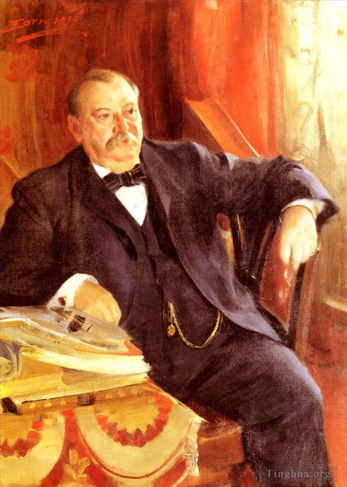 Anders Zorn Oil Painting - President Grover Cleveland