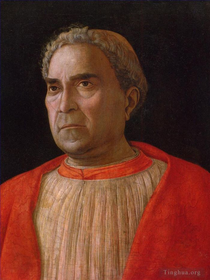 Andrea Mantegna Oil Painting - Cardinal Ludovico Trevisano