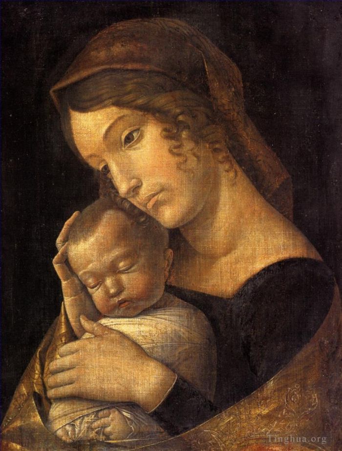 Andrea Mantegna Oil Painting - Madonna with child