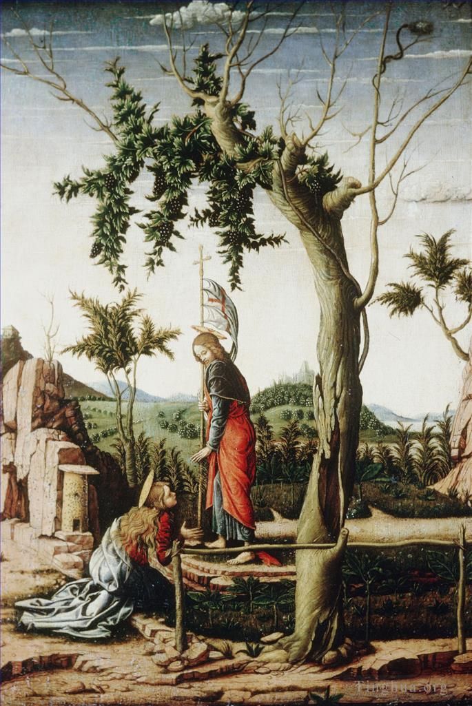 Andrea Mantegna Oil Painting - Noli me tangere
