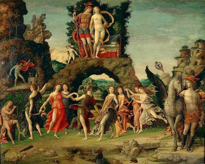 Andrea Mantegna Oil Painting - Parnassus