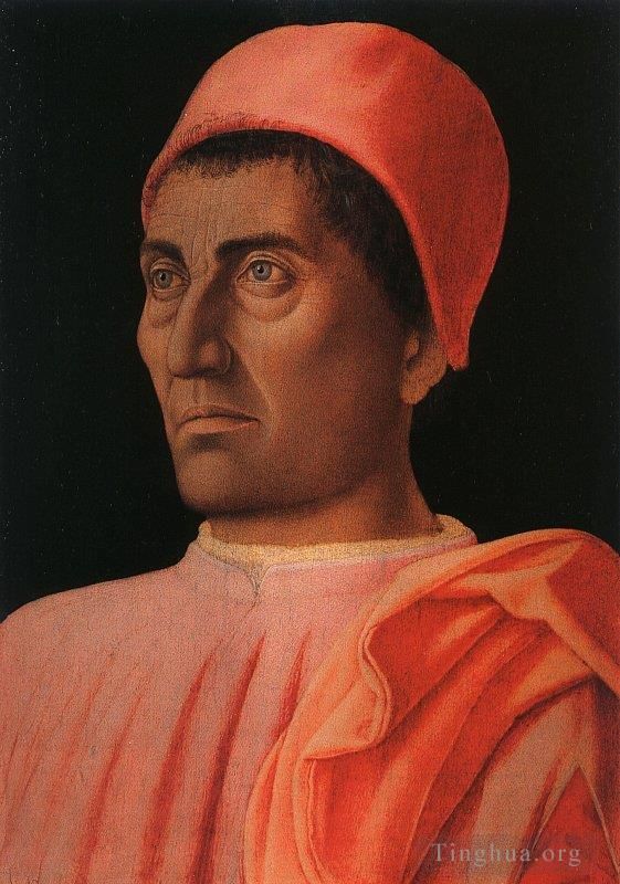 Andrea Mantegna Oil Painting - Portrait of the Protonary Carlo de Medici