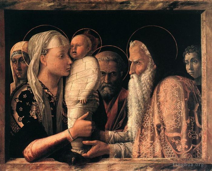 Andrea Mantegna Oil Painting - Presentation at the Temple