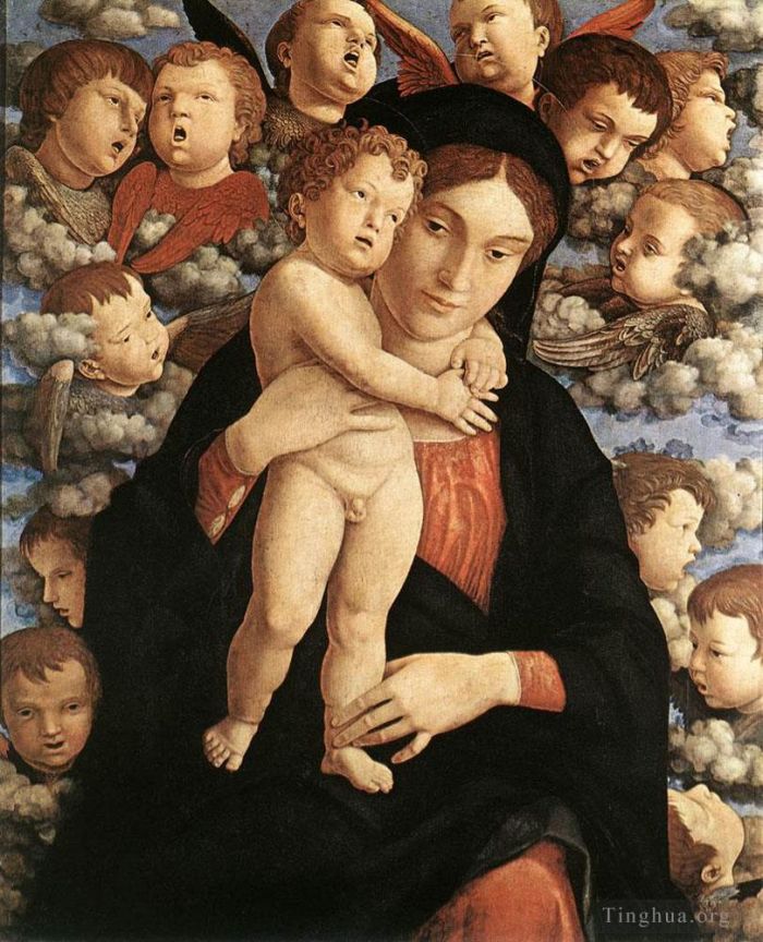 Andrea Mantegna Oil Painting - The Madonna of the Cherubim