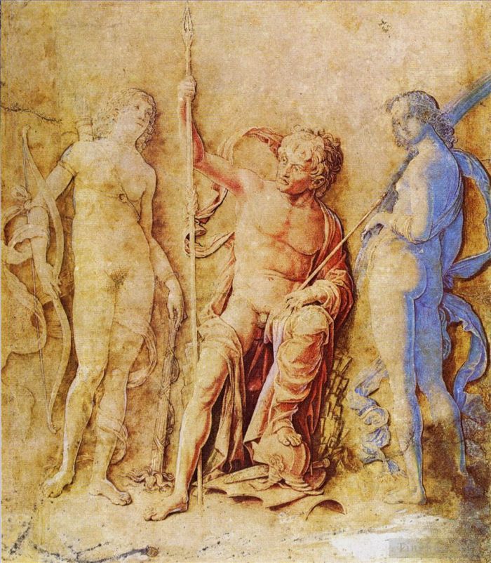 Andrea Mantegna Various Paintings - Mars and Venus