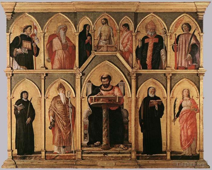 Andrea Mantegna Various Paintings - San Luca Altarpiece