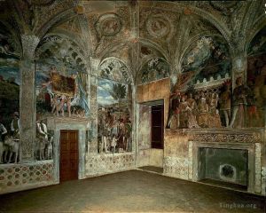 Artist Andrea Mantegna's Work - View of the West and North Walls