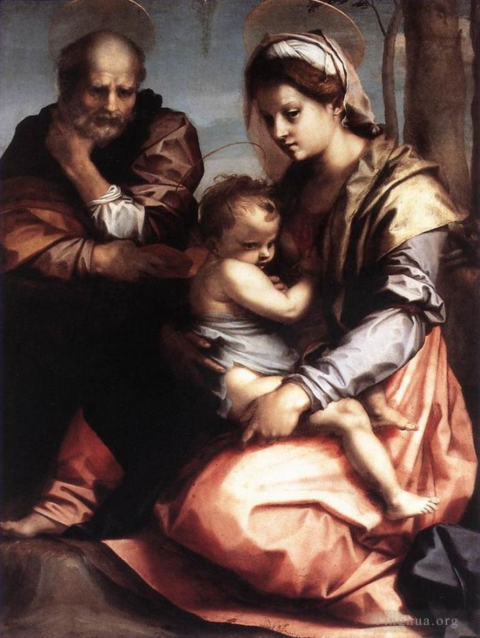 Andrea del Sarto Oil Painting - Holy Family barberini