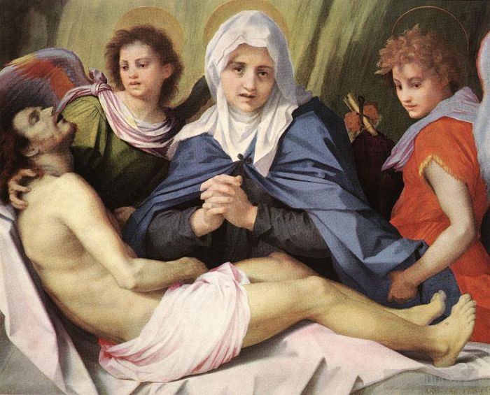 Andrea del Sarto Oil Painting - Lamentation of Christ