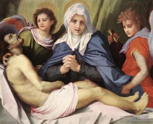 Artist Andrea del Sarto's Work - Lamentation of Christ