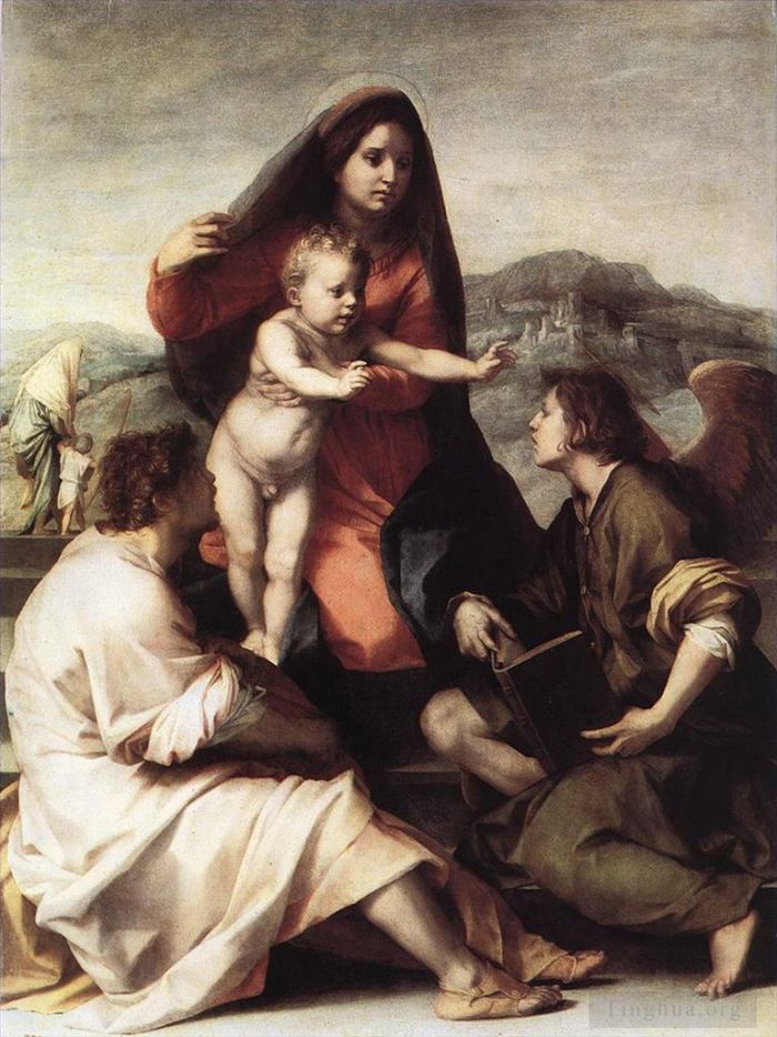 Andrea del Sarto Oil Painting - Madonna della Scala