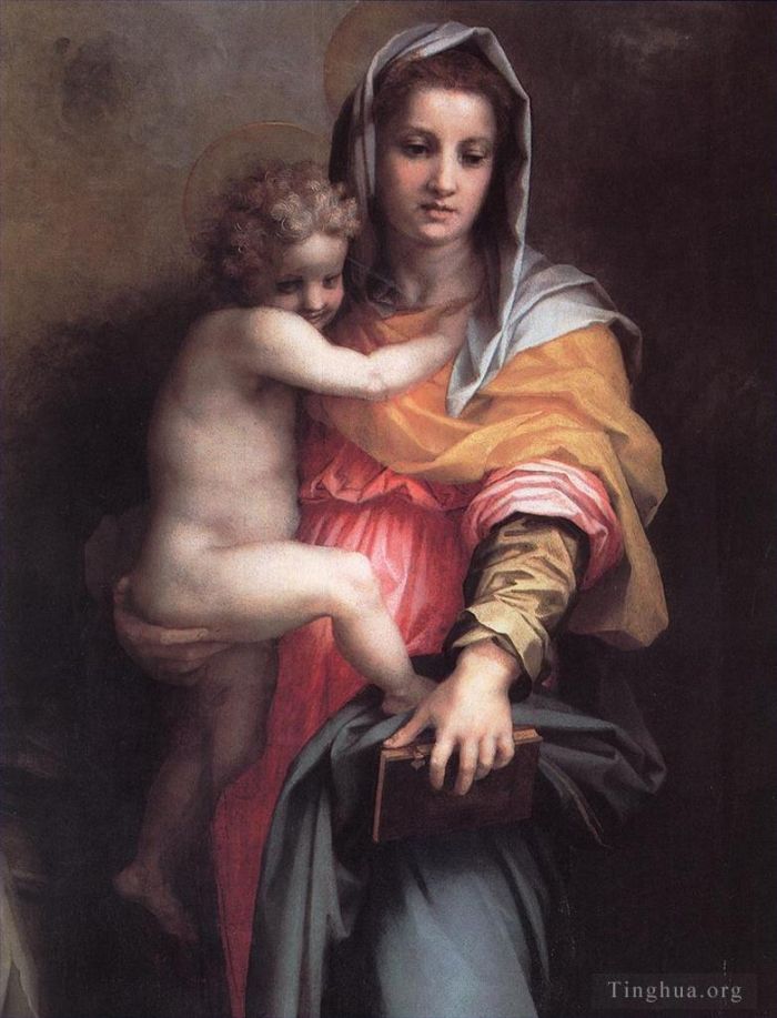 Andrea del Sarto Oil Painting - Madonna of the Harpies detail