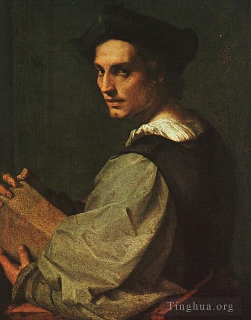 Andrea del Sarto Oil Painting - Portrait of a Young Man