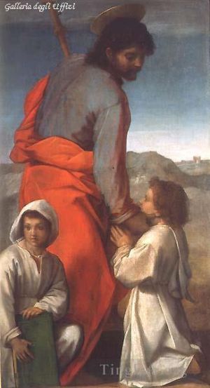 Artist Andrea del Sarto's Work - St James with Two Children