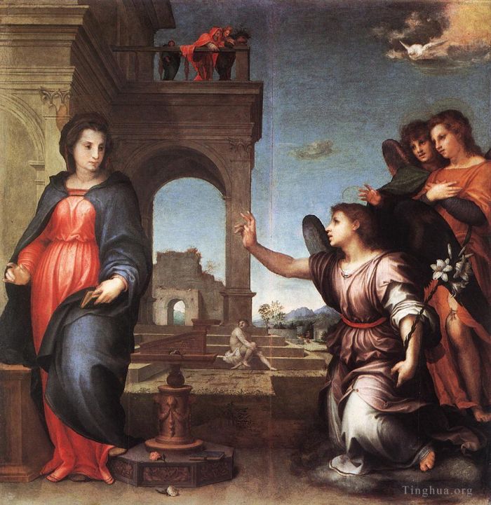 Andrea del Sarto Oil Painting - The Annunciation